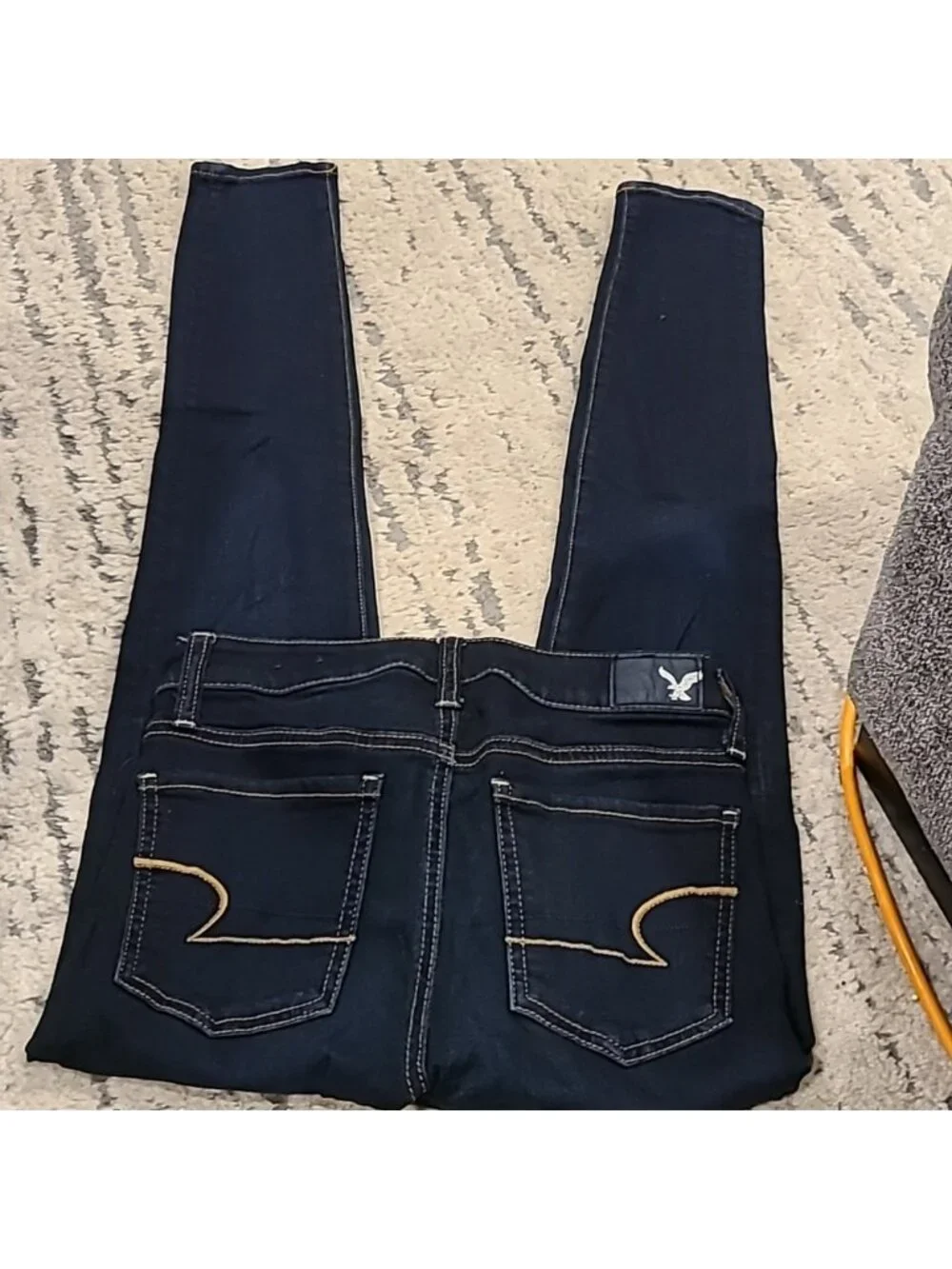 American eagle super super stretch dark wash jeggings